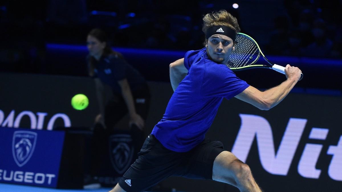 Zverev, durante un partido