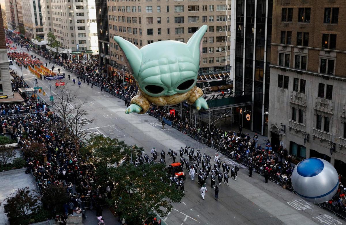 Una imagen de archivo de un desfile de Acción de Gracias de Macy’s.