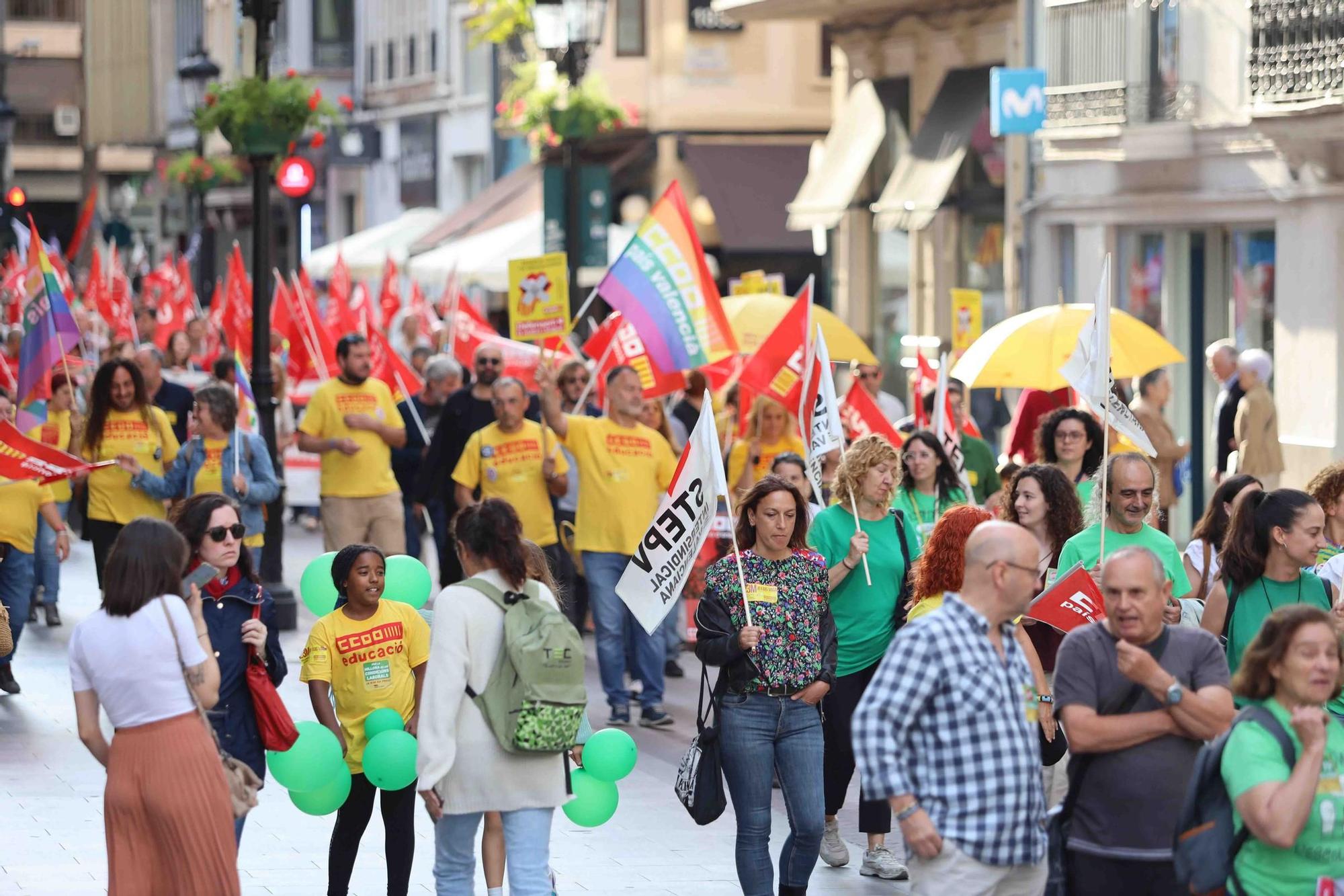 Galería de imágenes: La huelga general educativa concluye con una gran manifestación en Castellón