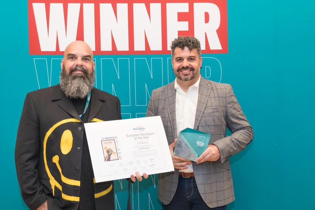 LA PROVINCIA/Diario de Las Palmas recoge el premio al diario local europeo con mejor diseño del año LA PROVINCIA/Diario de Las Palmas recoge el premio al diario local europeo con mejor diseño del año