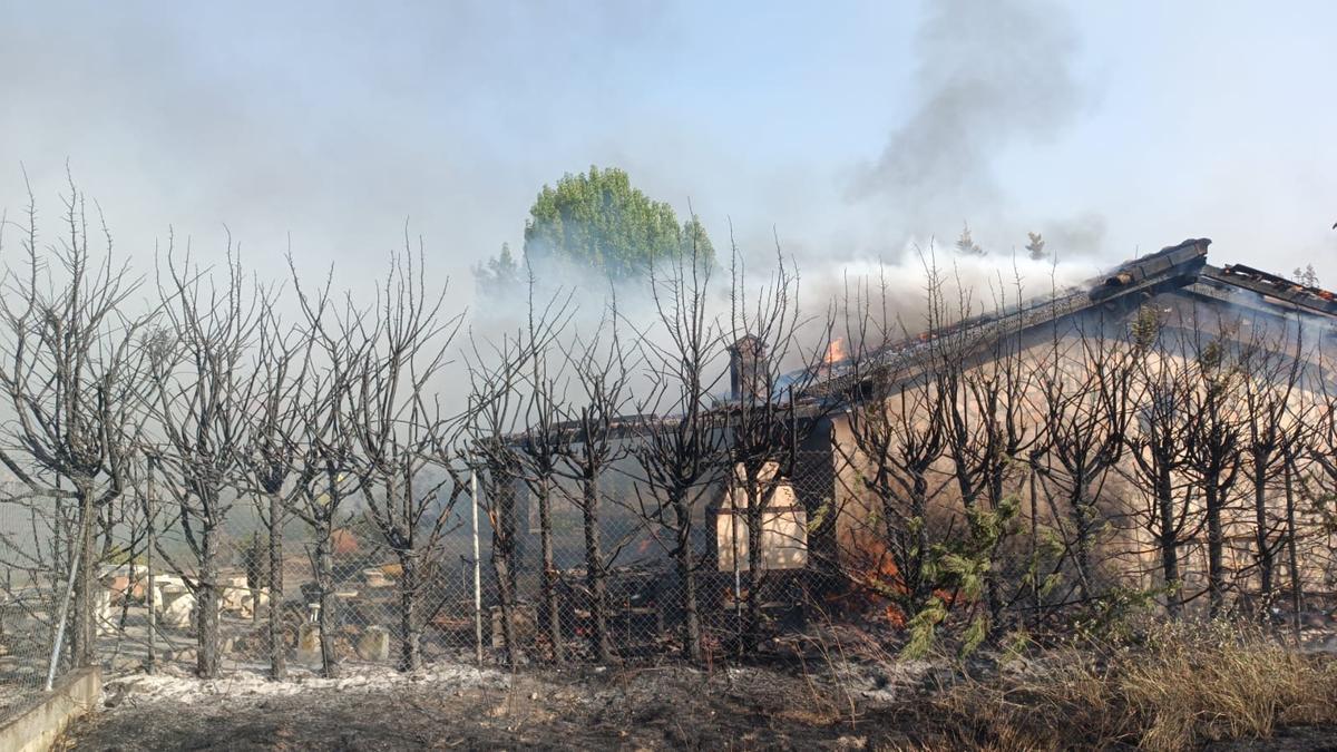 El incendio en una construcción de Fermoselle