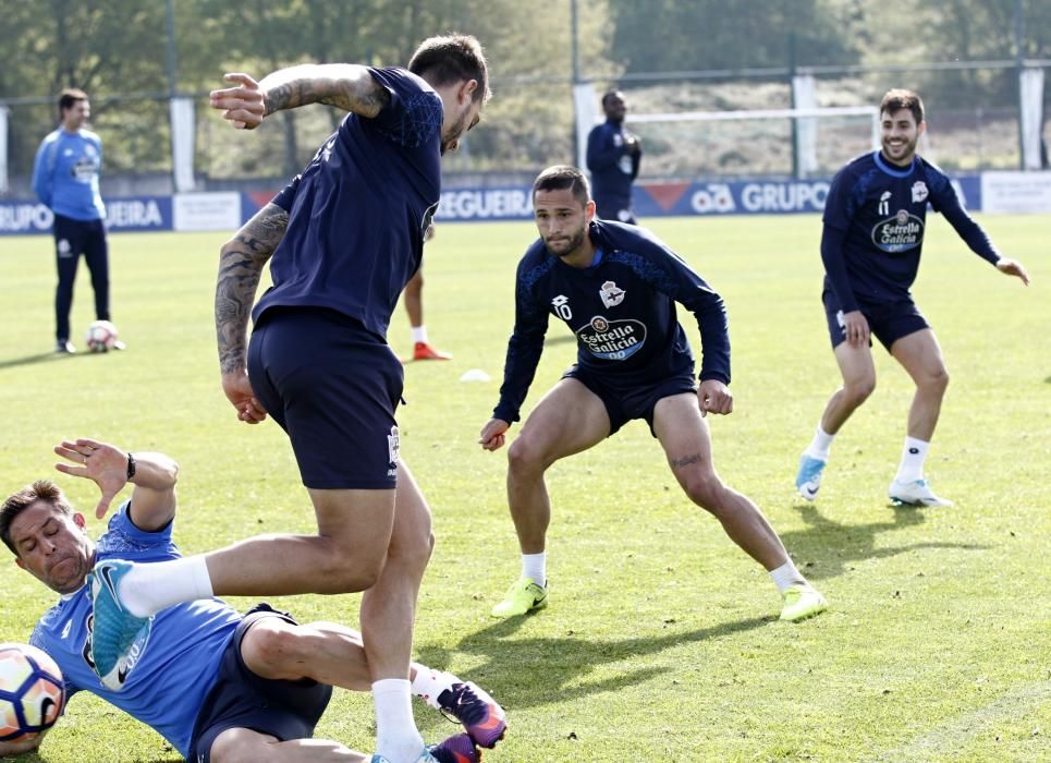 El Dépor prepara el duelo ante el Málaga