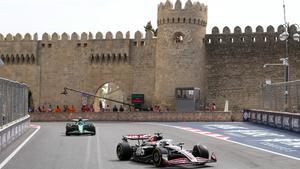 Imagen de los entrenamientos libres en el circuito de Bakú