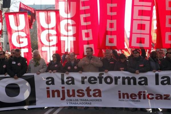 Las imágenes de la manifestación en Zaragoza
