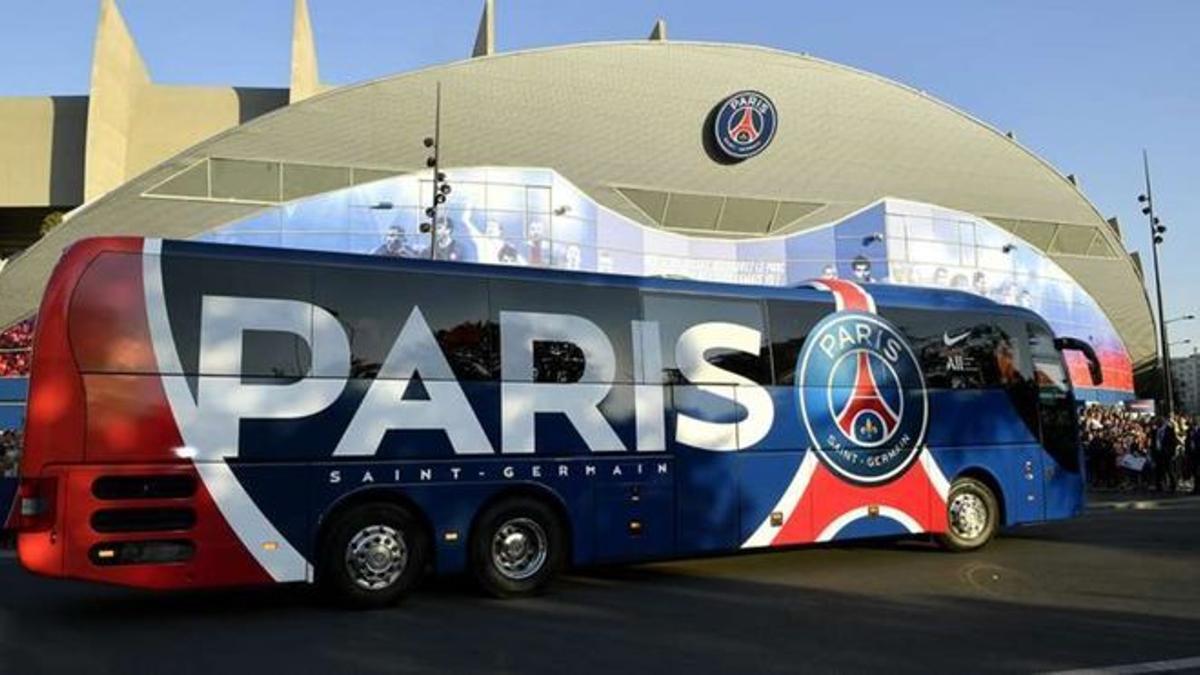 El autobús del PSG.