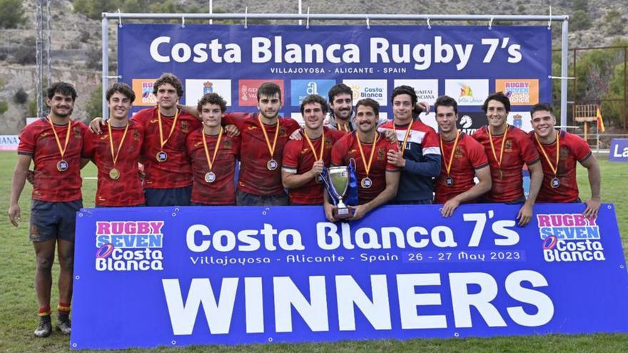 La selección española campeona del torneo masculino. | CLUB RUGBY COSTA BLANCA