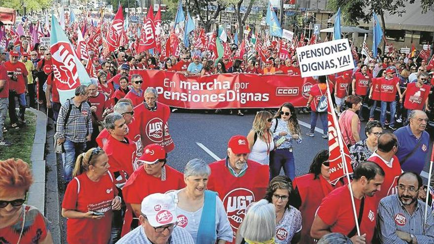 Los jubilados reclaman unas pensiones dignas en Madrid