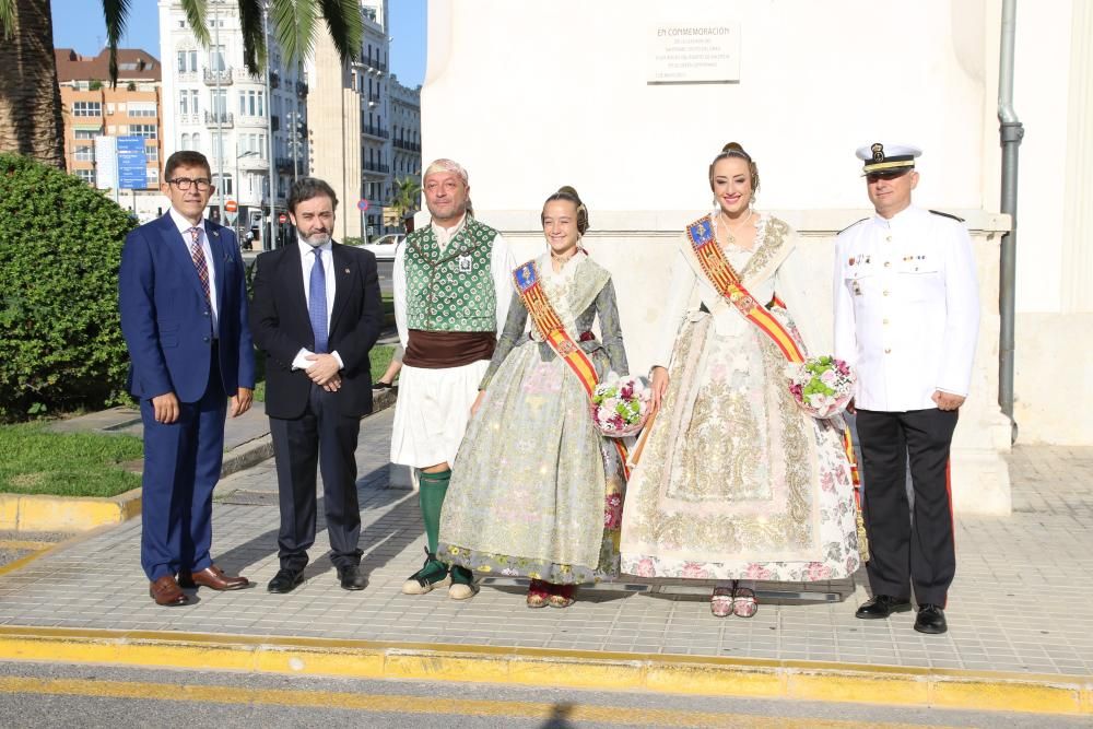 Ofrenda de las fallas del Marítimo a la Virgen sumergida