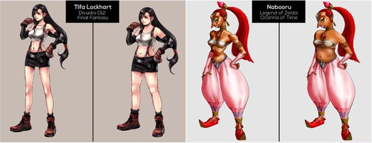 Así serían las medidas reales de las heroínas del videojuego