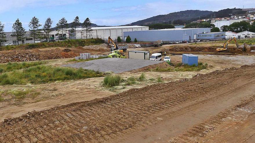 Obras en la parcela donde se ubicará el vivero de empresas.