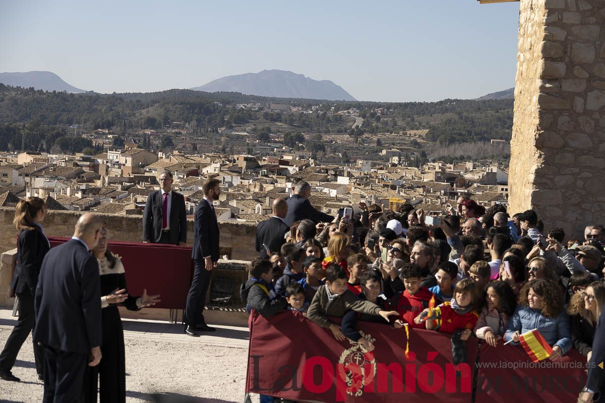 Visita de los reyes de España a Caravaca (explanada de la Basílica)