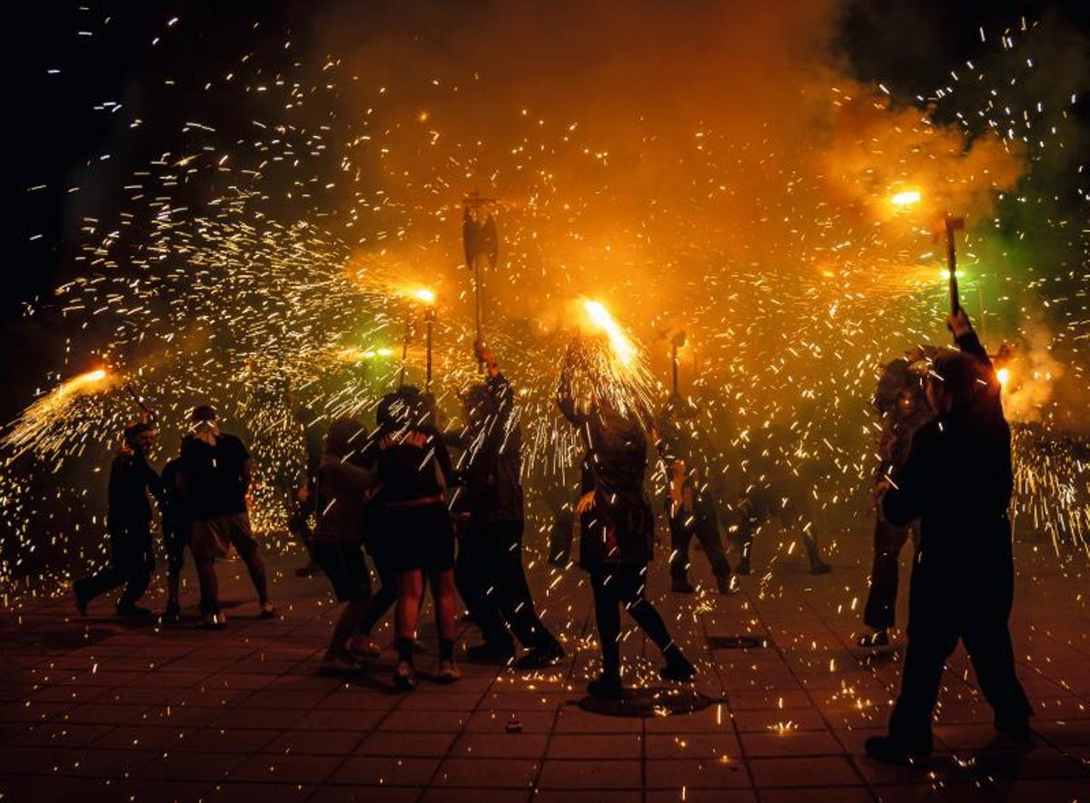 ’Dimonis’ de Santa Coloma durante la Festa Major de 2022 ’Dimonis’ de Santa Coloma durante la Festa Major de 2022