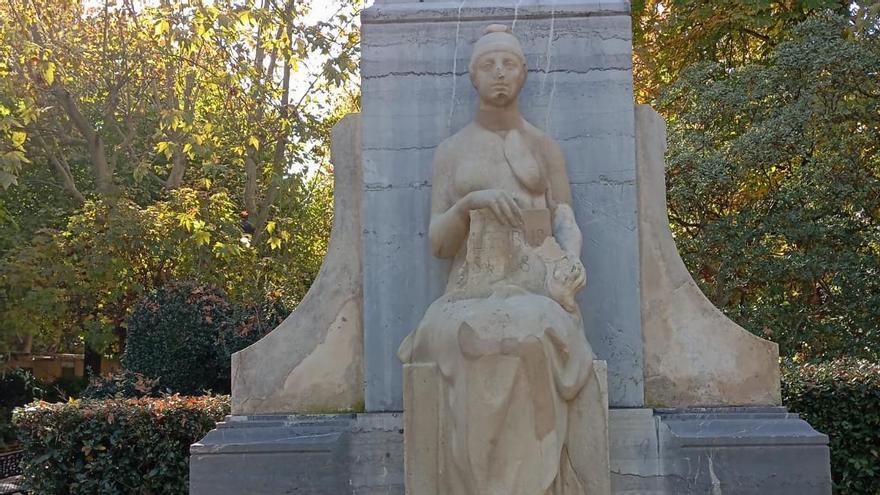 La zona ya reparada.