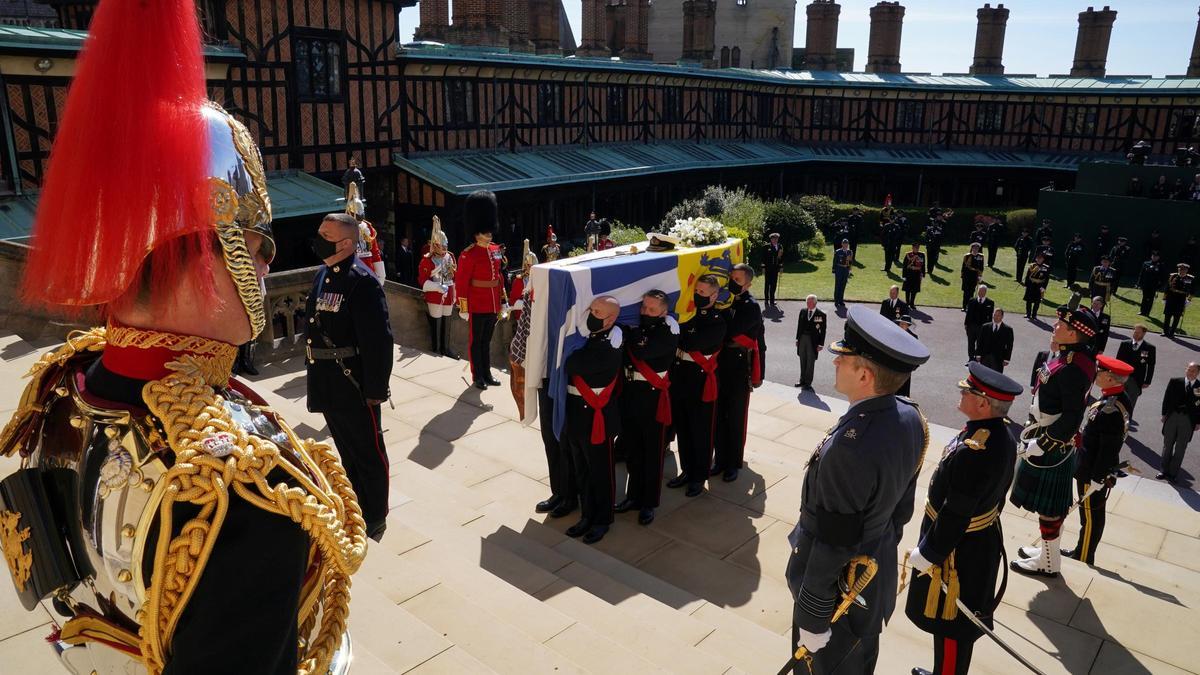 Solemne despedida de la Familia Real británica al Duque de Edimburgo