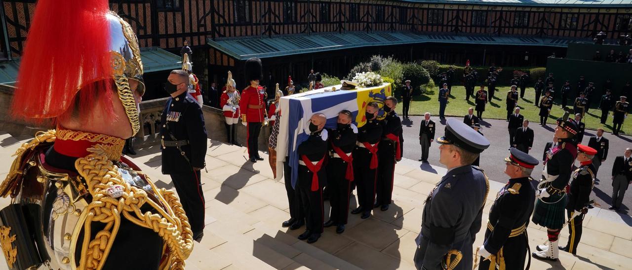 Solemne despedida de la Familia Real británica al Duque de Edimburgo