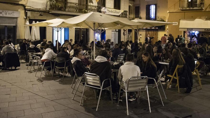 Terrasses a la plaça Major de Manresa