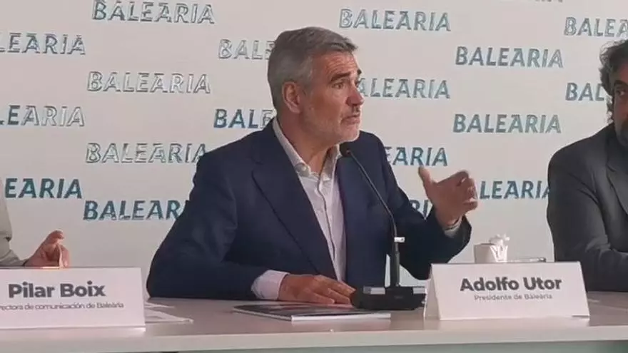 Adolfo Utor, presidente de Baleària, reconoce su preocupación tras el retraso en la compra de Armas Trasmediterránea