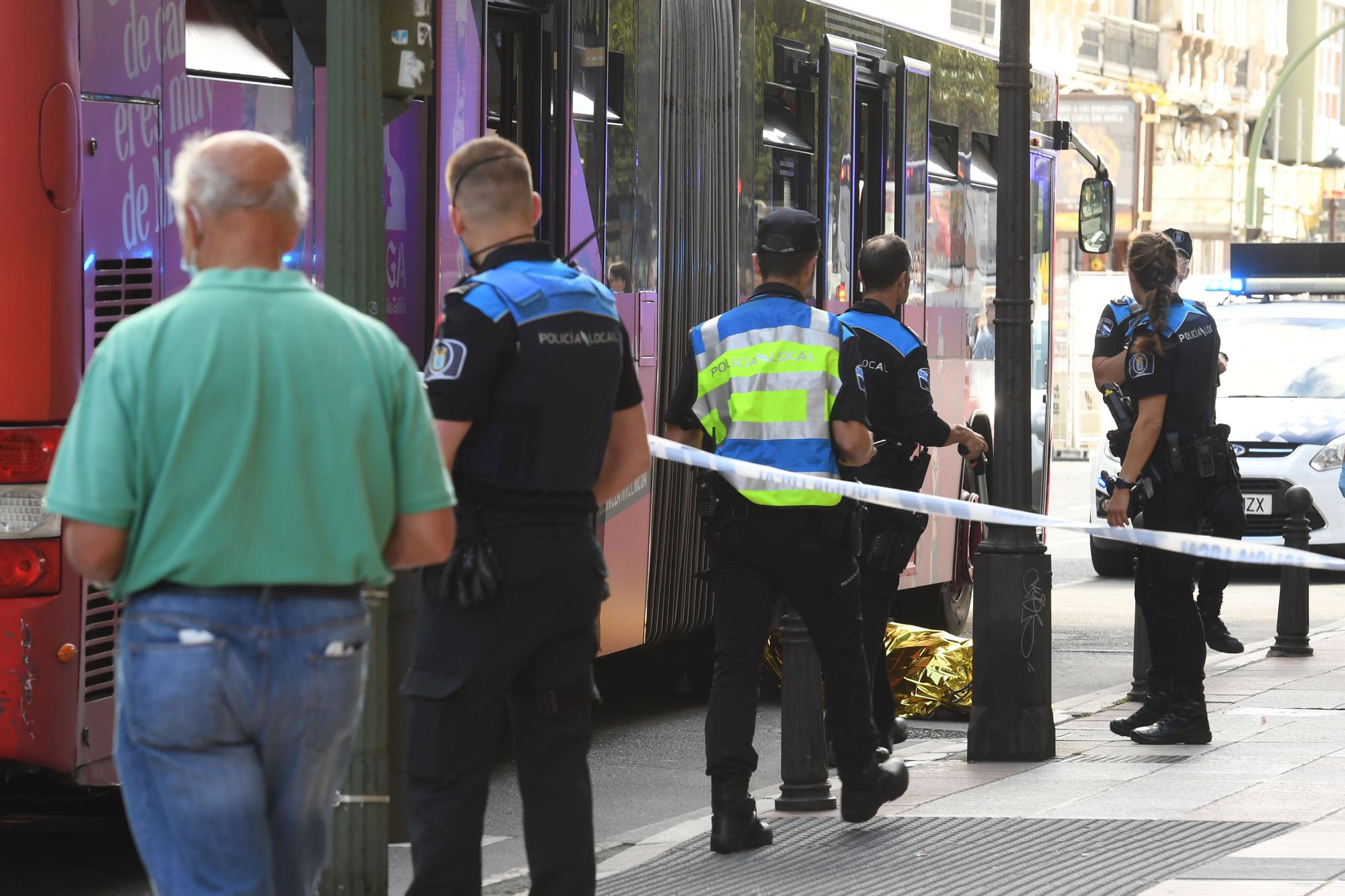 Atropello mortal en la plaza de Pontevedra