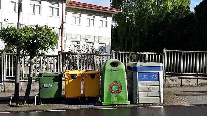 Contenedores de reciclaje de Allariz.