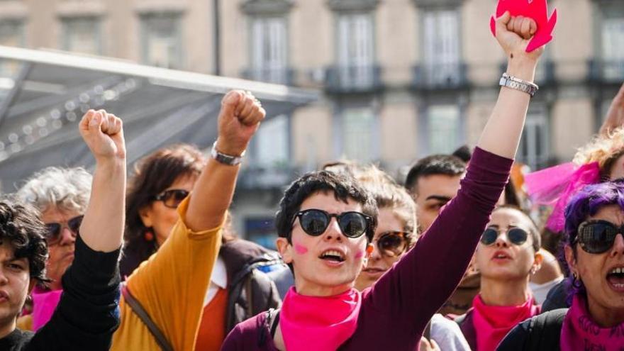 Manifestación en Italia por el 8M.