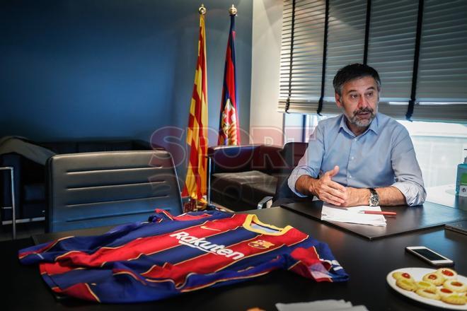 La entrevista a Josep Maria Bartomeu, en imágenes