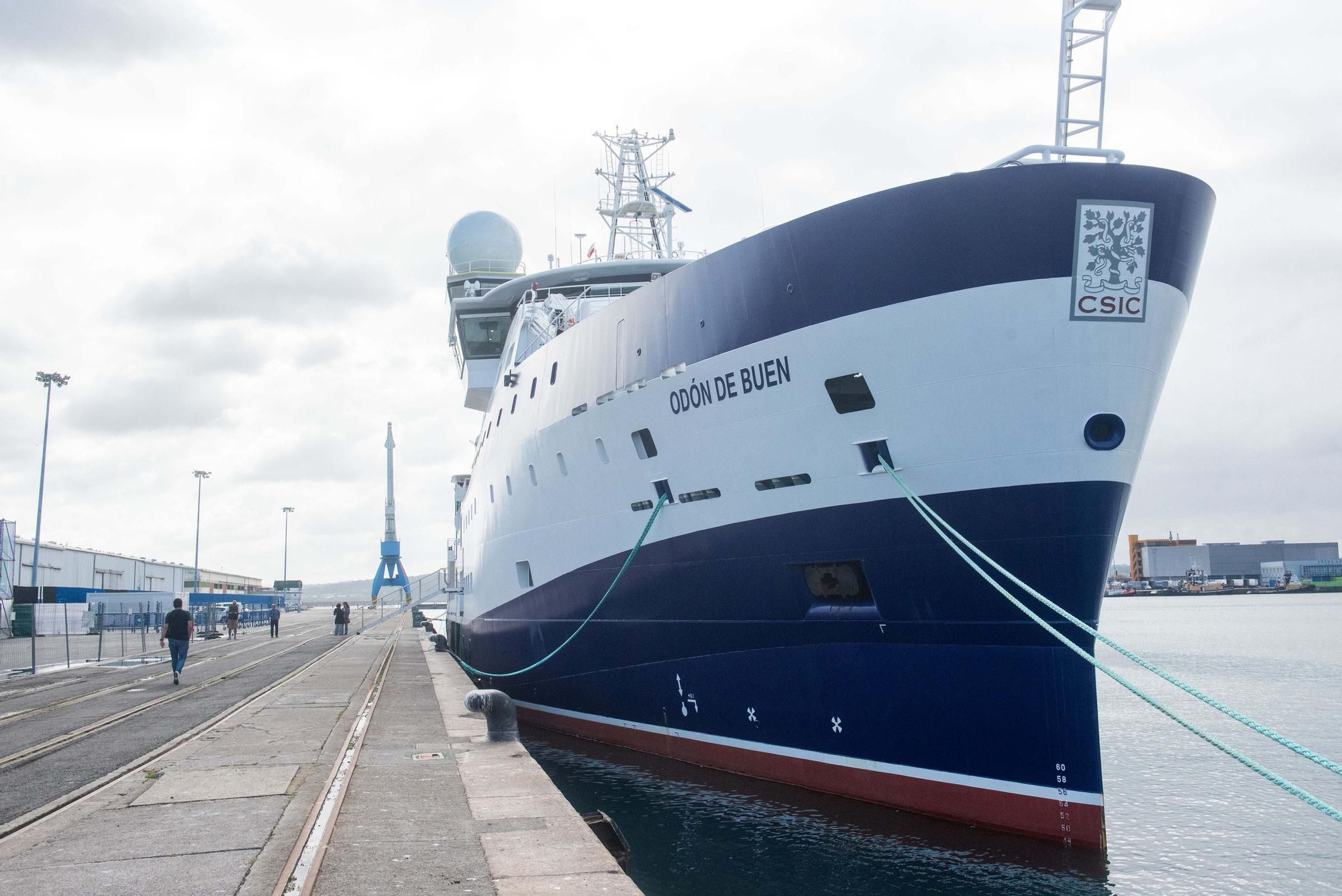 El buque oceanográfico ‘Odón de Buen’ visita A Coruña