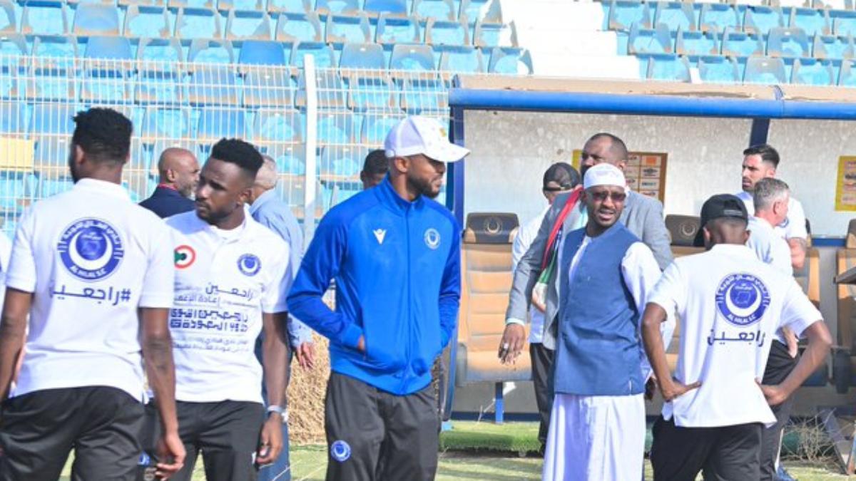 Los jugadores del Al-Hilal, en Sudán tras su segunda temporada exiliados
