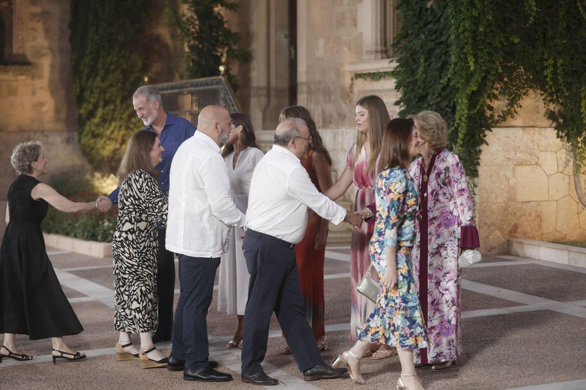 Las imágenes de la recepción de la Familia Real en Marivent