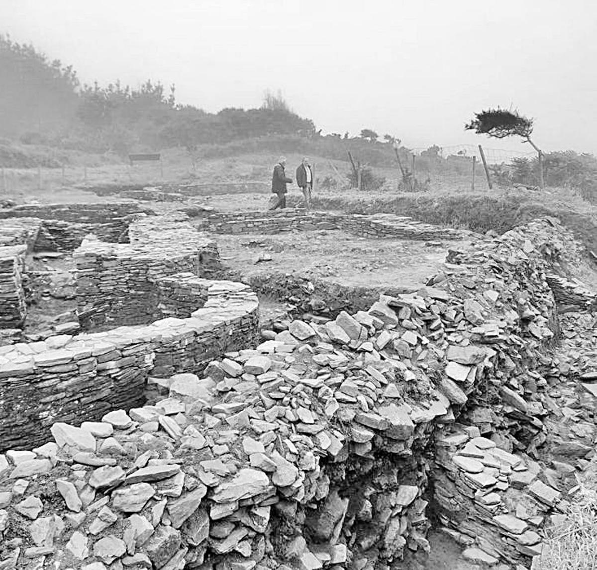 Traballos arqueolóxicos no lugar.