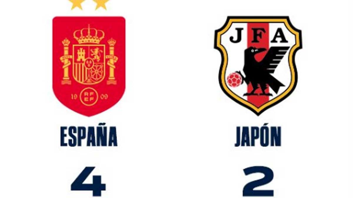 España sufrió para derrotar a Japón.