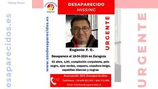 Desaparece un hombre de 52 años en Zaragoza