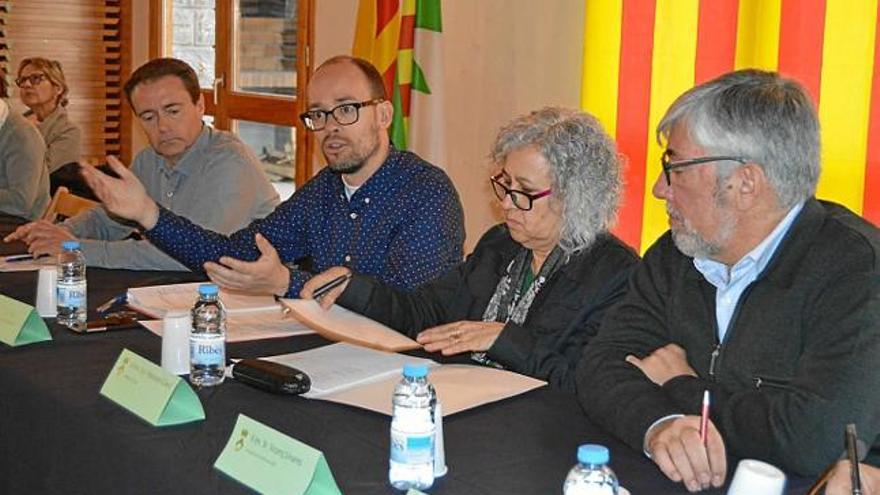 David Font, president comarcal, intervé al consell d&#039;alcaldes d&#039;ahir