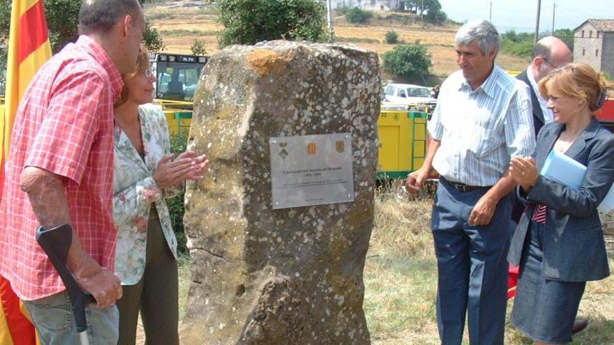 Homenatge als que van participar en els incendis del 94, justament al municipi de Sagàs