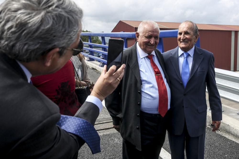 Inauguración del viaducto en homenaje a Daniel Alonso que da acceso al PEPA