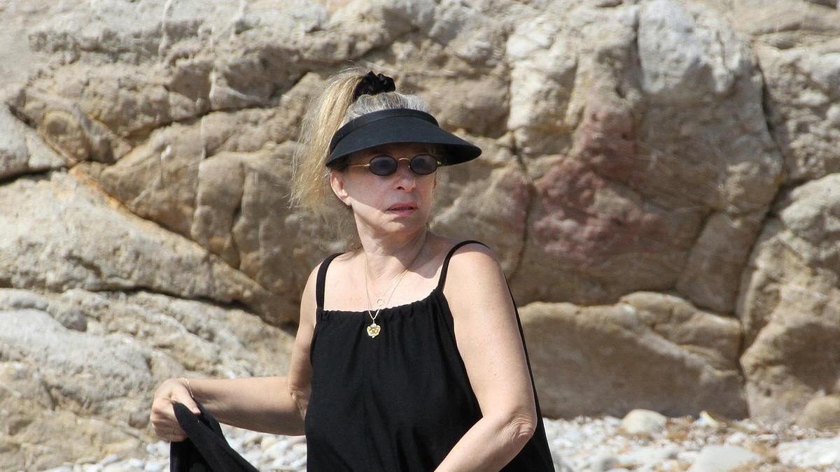 Barbra Streisand en una de sus visitas a Mallorca