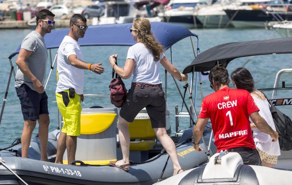 La infanta Elena y Victoria Federica en el Club Náutico de Palma