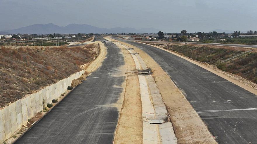 La autovía del Reguerón, en obras, el pasado mes de marzo. | ISRAEL SÁNCHEZ