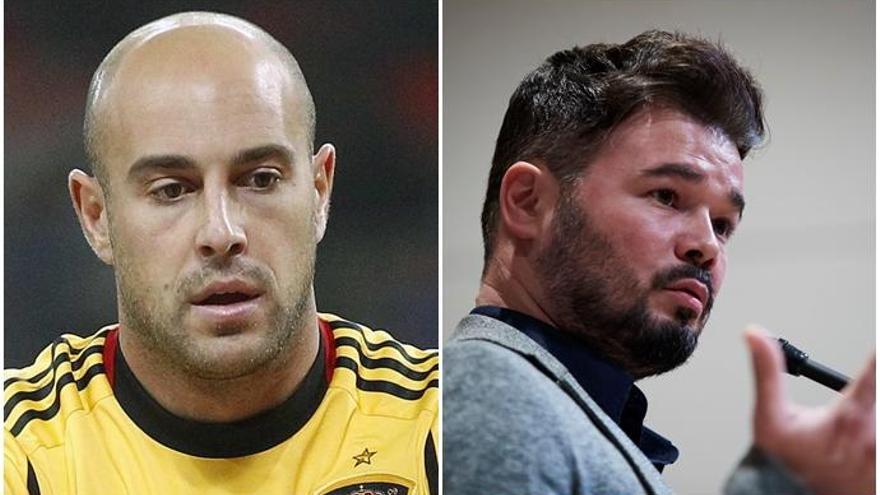 Pepe Reina y Gabriel Rufián se enganchan en Twitter a cuenta del debate electoral