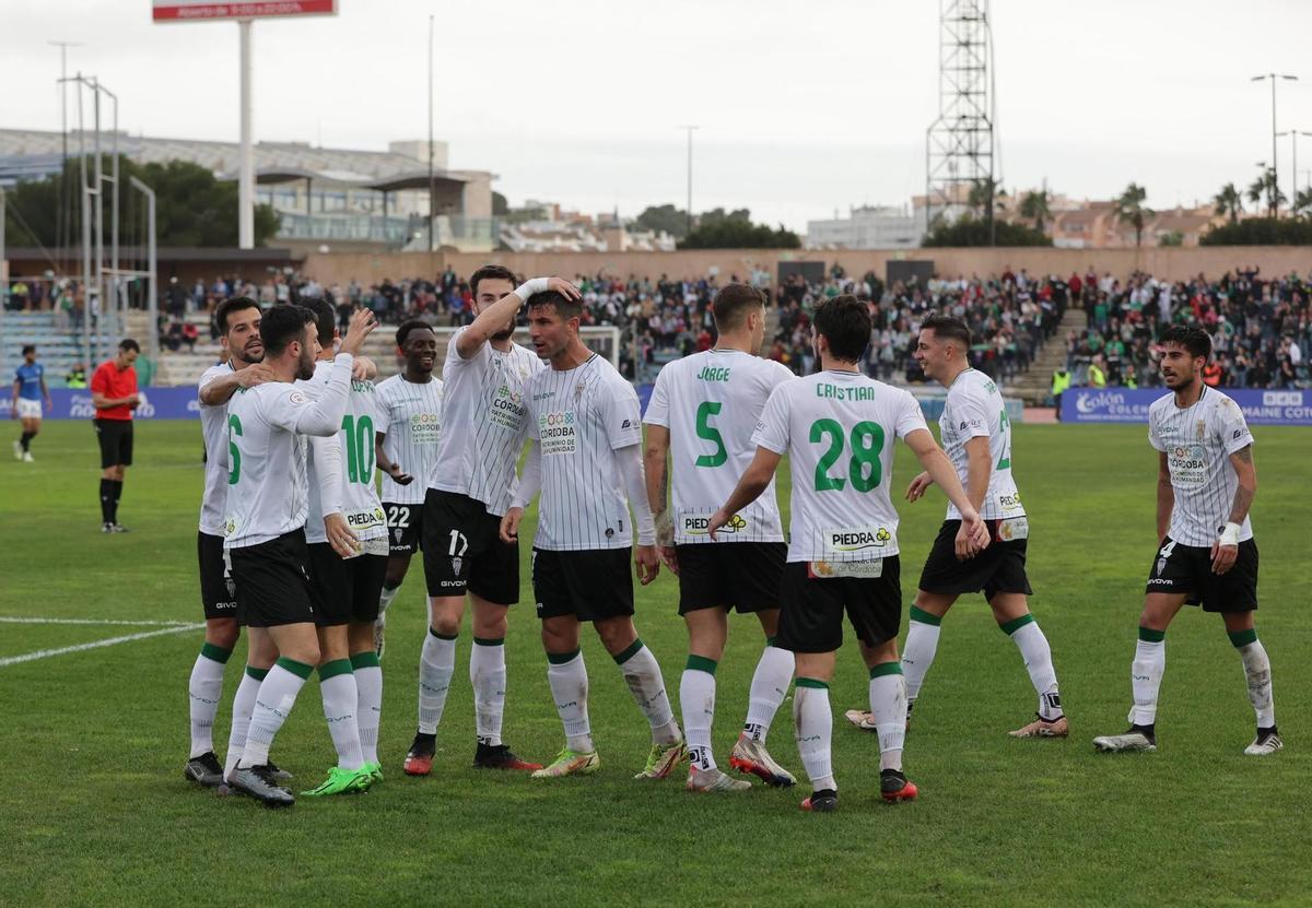 El Córdoba CF, en el Iberoamericano, en la única victoria blanquiverde del 2023.
