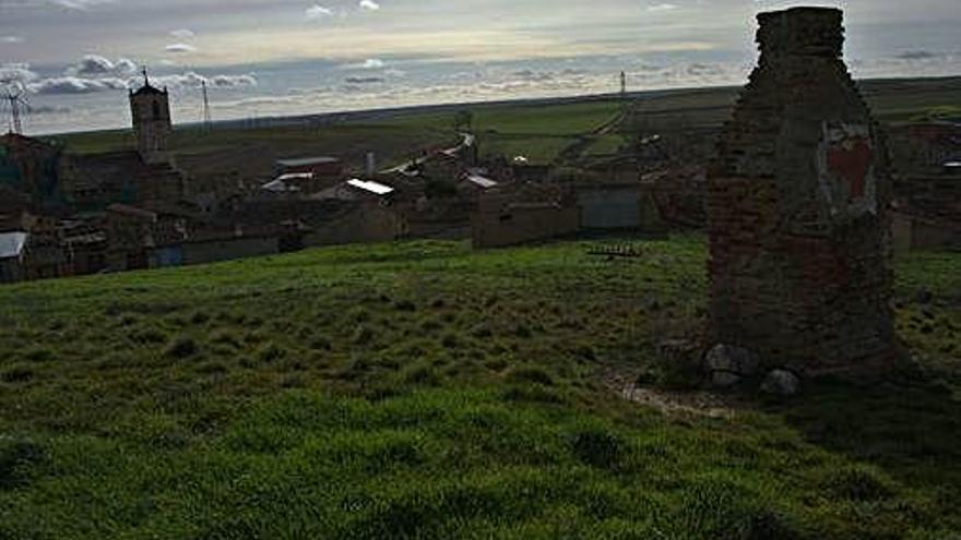 Vista del pueblo de Abezames y su campiña.