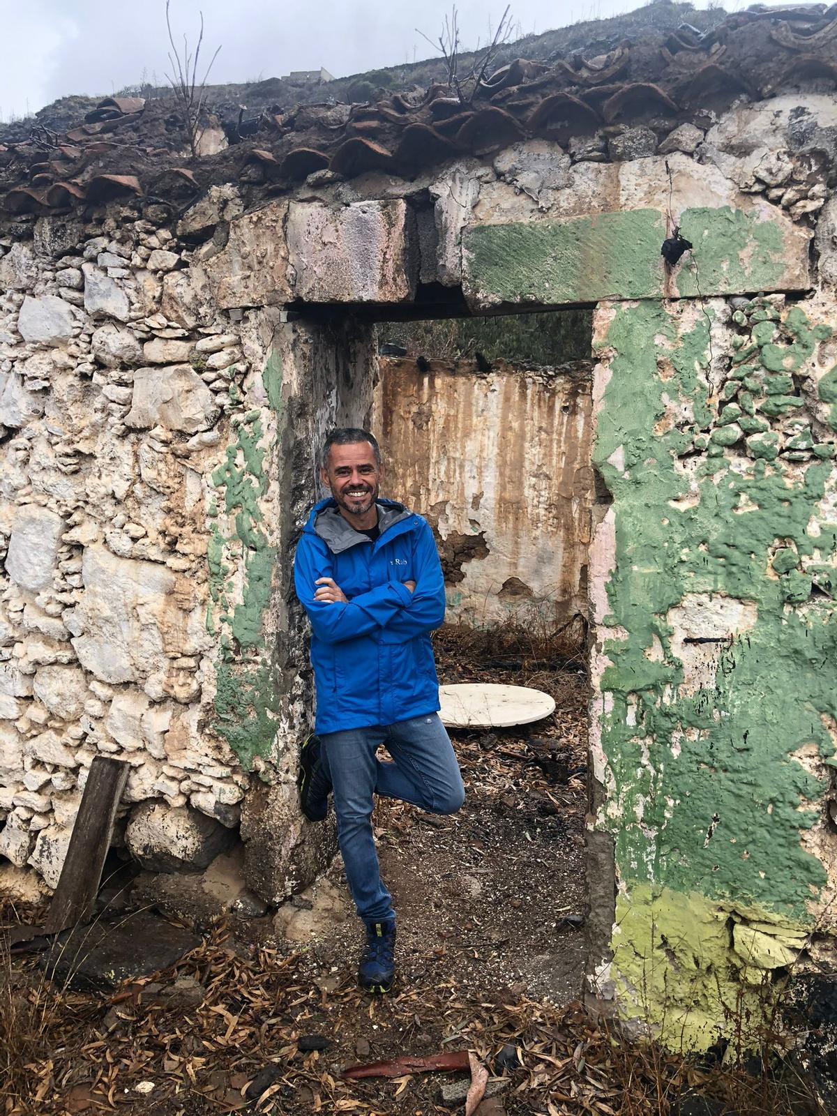 Rafa Molina durante una excursión.