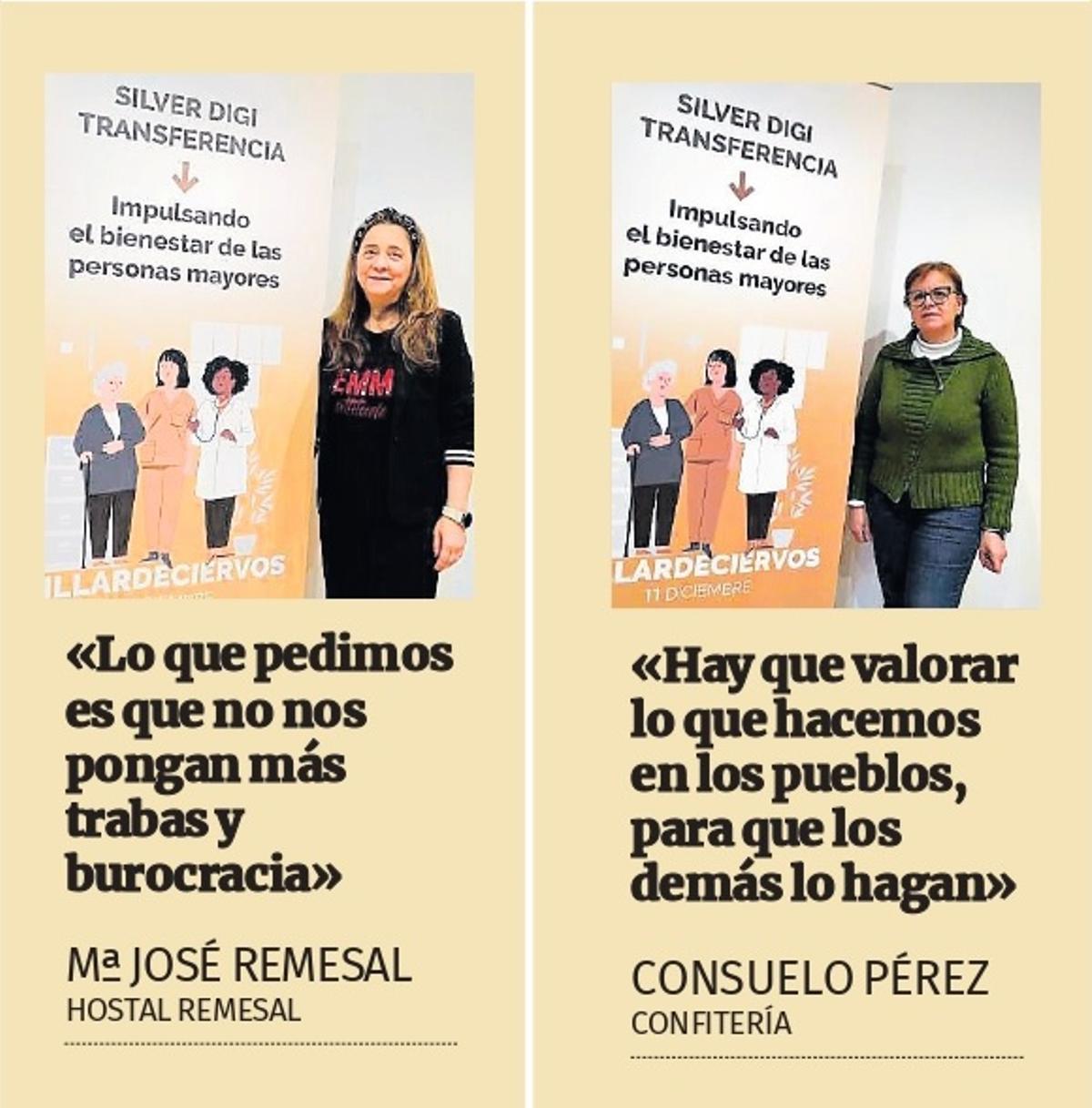 María José Remesal y Consuelo Pérez.