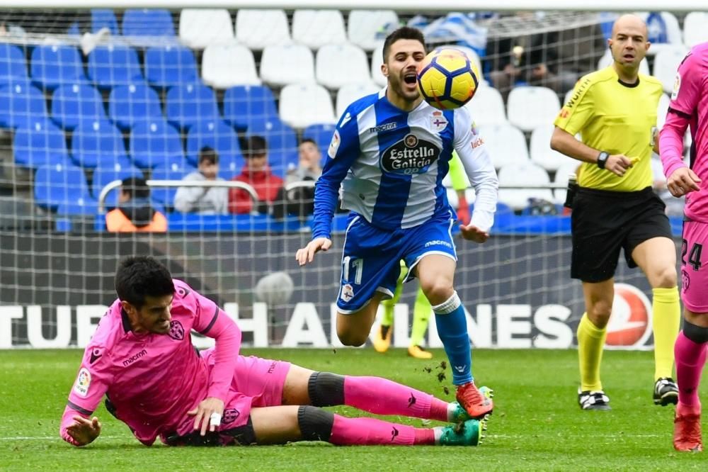 Al Dépor se le escapan dos puntos ante el Levante