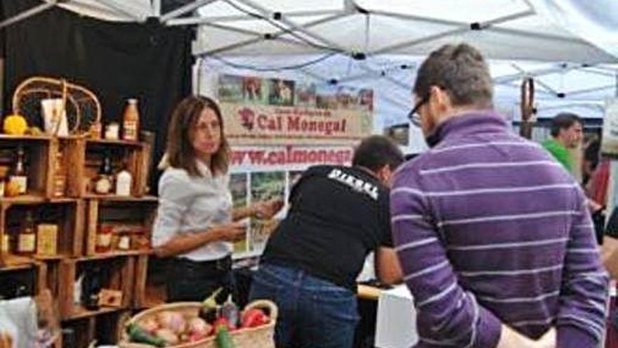 Estand de la Biofira ecològica a Solsona