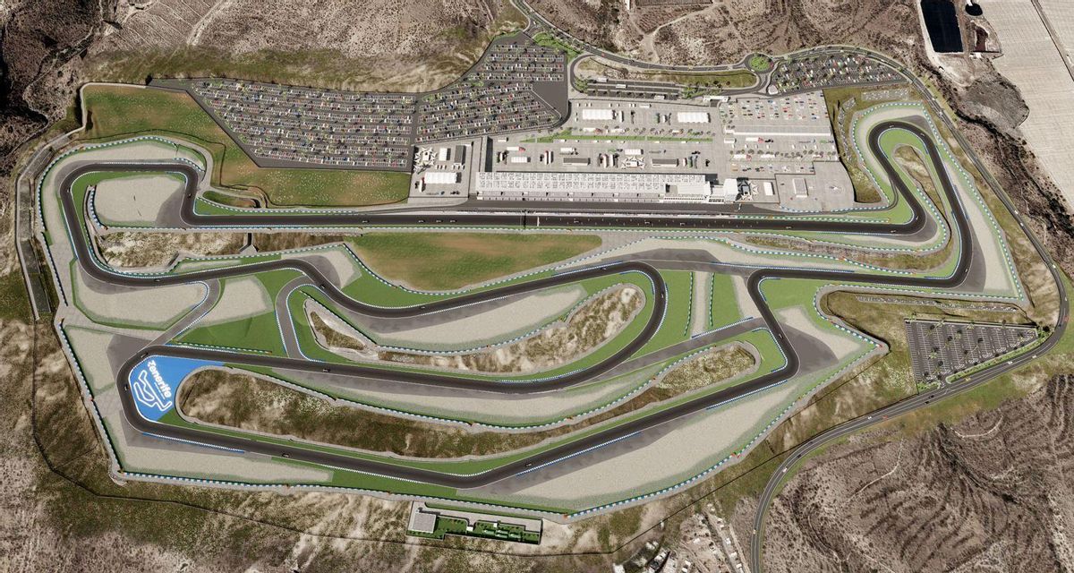 Render of the Tenerife Motor Circuit