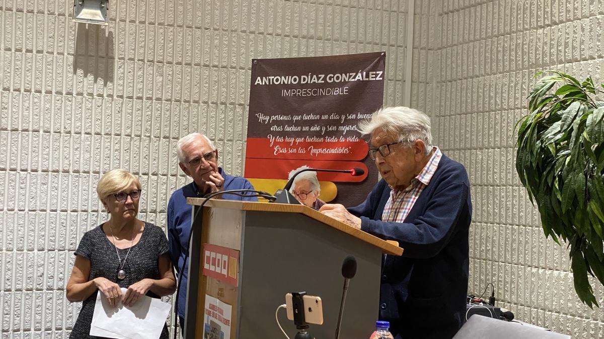 El militante de Esquerra Unida Alacant Antonio Díaz González