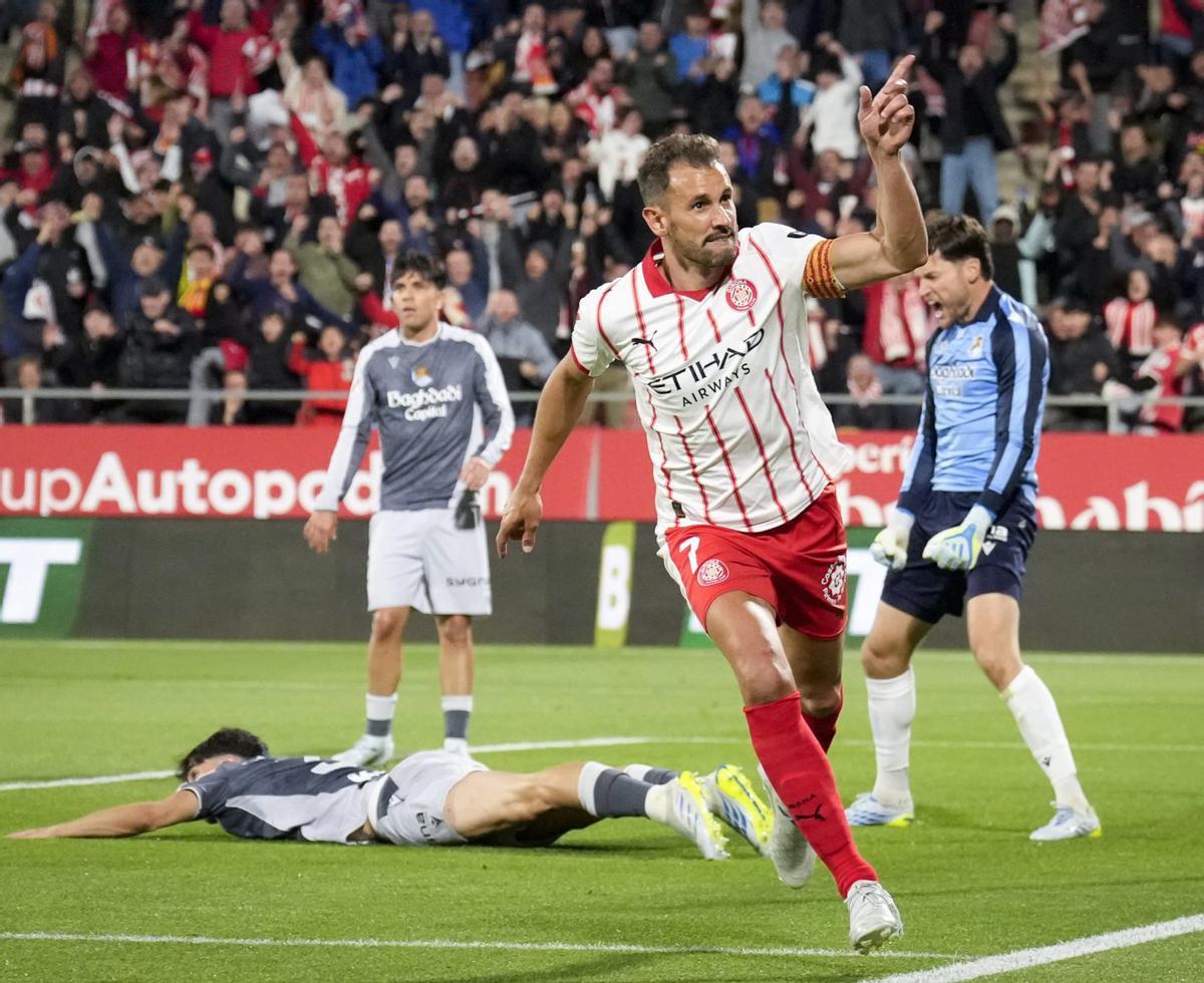 Stuani torna a rescatar un punt per sortir del descens