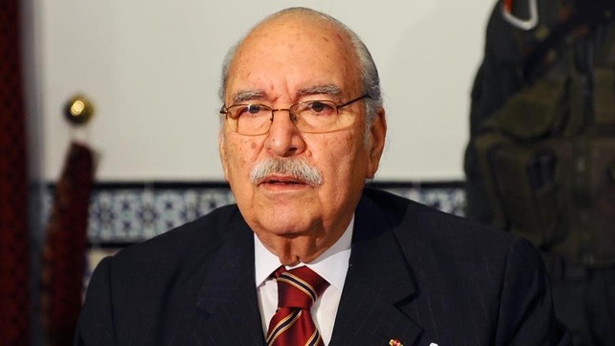 Fouad Mebazaa, el primer presidente de la República de Túnez.