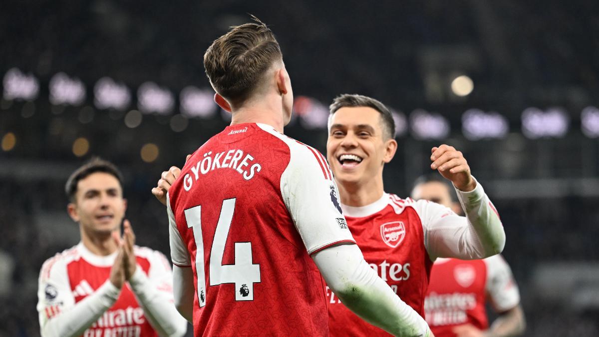 Viktor Gyökeres, autor del gol del tirunfo ante el Everton