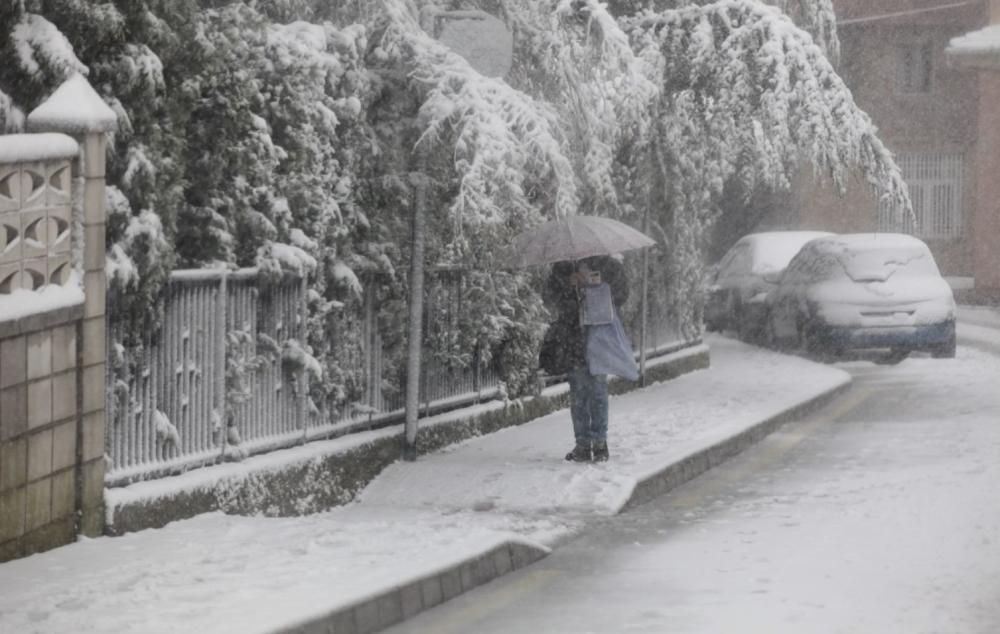 Nieva en la provincia de Alicante